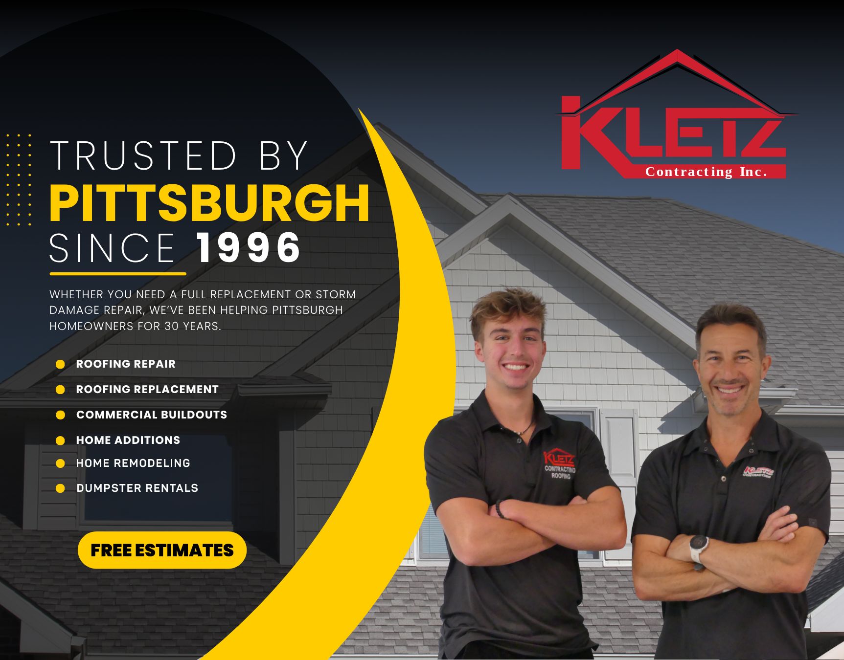 John and Julian Kletz - Trusted by Pittsburgh since 1996